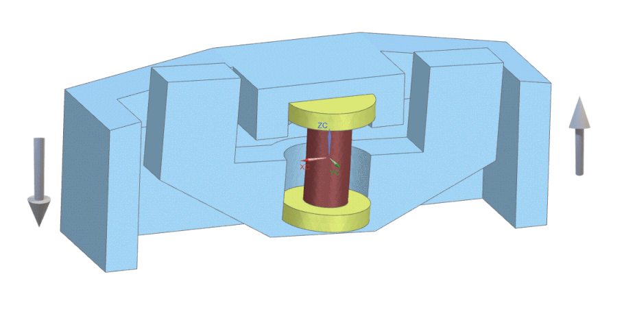 Bending test setup