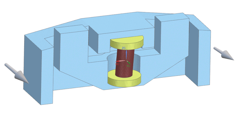 Shear test setup