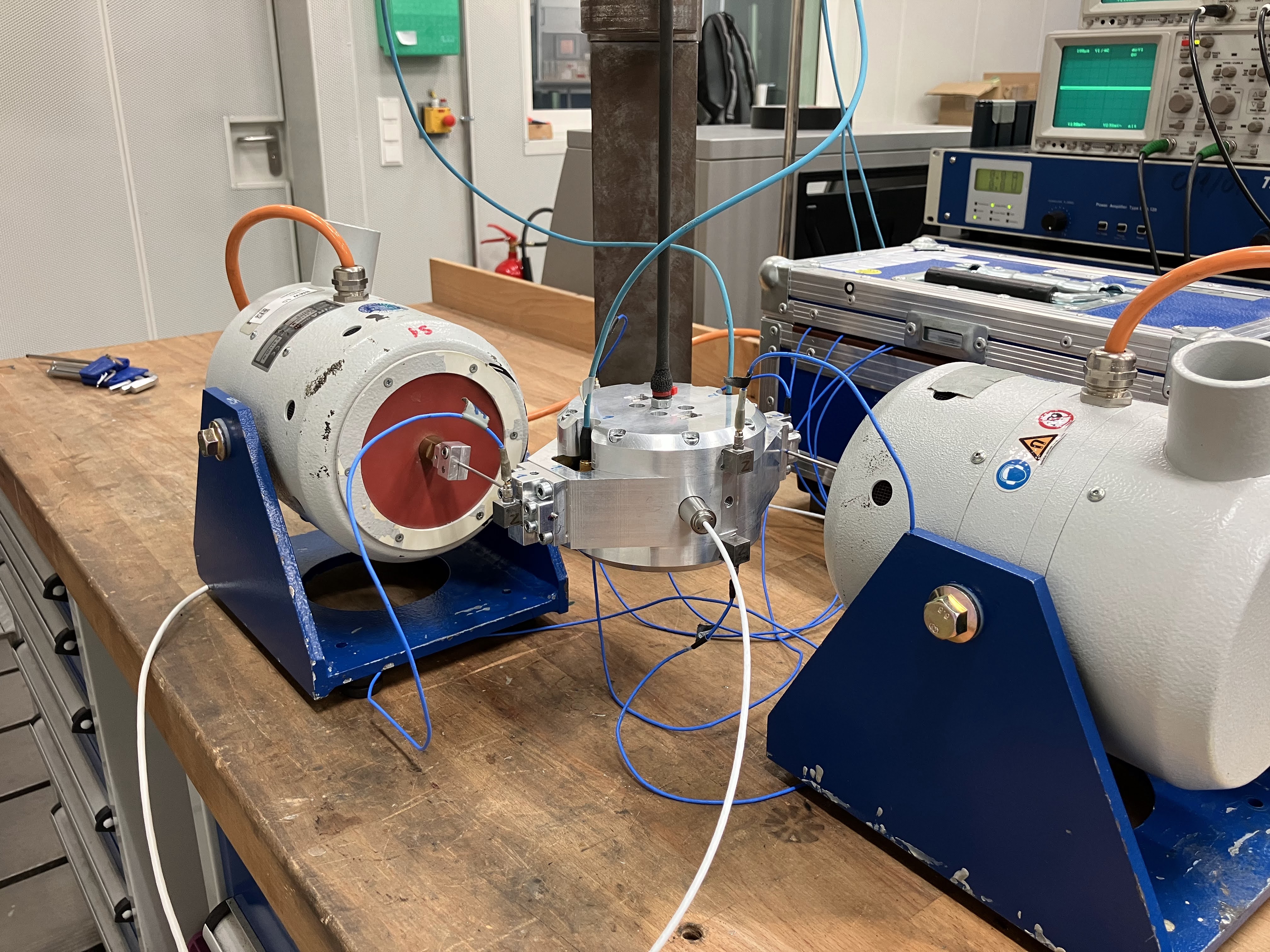 Manufactured NVH test bench in the BMW laboratory